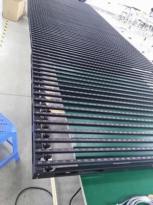 LED P25 Outdoor Building Front Maintenance Curtain Led Display LED Media Louver Facade LED Strip Transparent Led Display