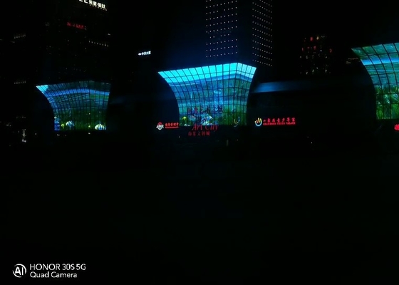 2R2G2B DIP P25 Flexible Led Screen 7200CD/Sqm Round Led Screen